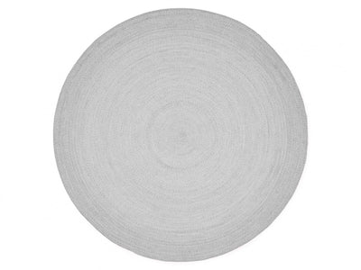 Suns Round Outdoor Rug in Light Grey / 200cm