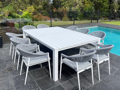 SYD FLOORSTOCK SALE - Adele Table with Nivala Chairs 11pc Outdoor Dining Setting_1