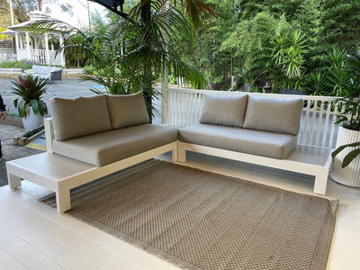 FLOOR MODEL - Aspen 4 Seater Outdoor Platform Lounge Setting_1
