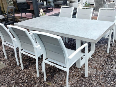 SYD FLOORSTOCK SALE - Marbella Table with Verde Chairs 7pc Outdoor Dining Setting_2