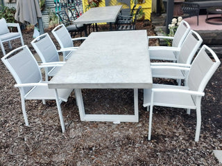 SYD FLOORSTOCK SALE - Marbella Table with Verde Chairs 7pc Outdoor Dining Setting_1