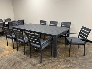 SYD FLOORSTOCK SALE - Adele with Twain Chairs 9pc Dining Setting_1