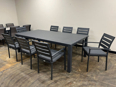 SYD FLOORSTOCK SALE - Adele with Twain Chairs 9pc Dining Setting_1