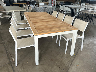 SYD FLOORSTOCK SALE - Barcelona Table with Balkoni Chairs 9pc Outdoor Dining Setting_2