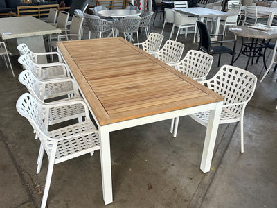 Barcelona Table with Aztec Chairs 9pc Outdoor Dining Setting_1