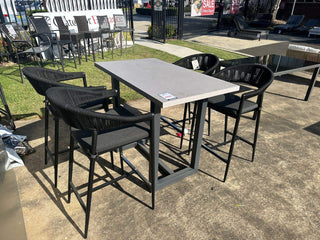 SYD FLOORSTOCK SALE - Geo Bar Table with Nivala Chair 5pc Bar Setting_1