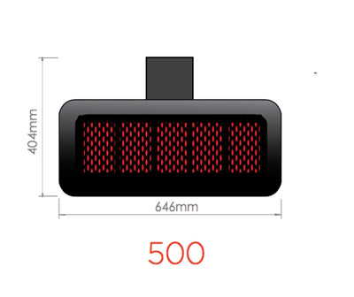 Bromic Tungsten Gas Outdoor Heater in 500 5.