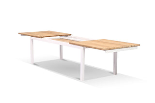 Marseille Extension Outdoor Dining Table in White / 220 - 340cm 2.