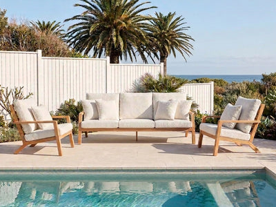 Tegel Sofa Set | Outdoor Lounge Setting in Without Coffee Table 6