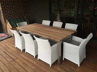 RUNOUT MODEL - Marseille Extension Table With Mateus Chairs 11pc Outdoor Dining Setting_6