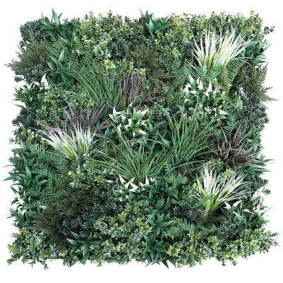 Outdoor Artificial Vertical Garden Wall Panel in White