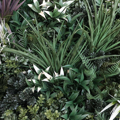 Outdoor Artificial Vertical Garden Wall Panel in White - detail 2.