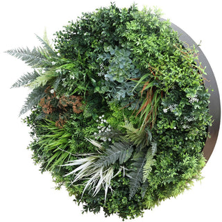 Outdoor Artificial Vertical Garden Wall Disk in Green Eucalyptus / 60cm 3.