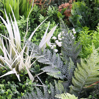 Outdoor Artificial Vertical Garden Wall Disk in Green Eucalyptus / 60cm.