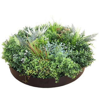 Outdoor Artificial Vertical Garden Wall Disk in Green Eucalyptus / 60cm 4.