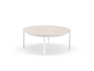 Treble Outdoor Coffee Table in White