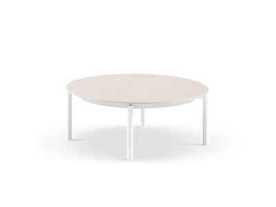 Treble Outdoor Coffee Table in White