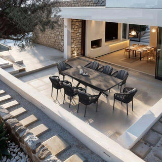Treble Outdoor Dining Chair in Charcoal / Carbon / Silver Black 2.