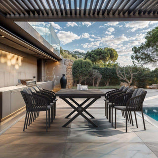 PERTH ONLY SALE- Lago Outdoor Ceramic Extension Table - 200-260cm_2