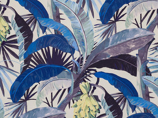 Tropicalia Porcelain Blue Outdoor Euro Bolster Cushion in Porcelain 1