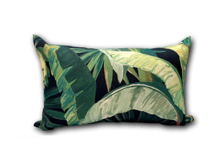 Tropicalia Midnight Outdoor Euro Bolster Cushion in Midnight