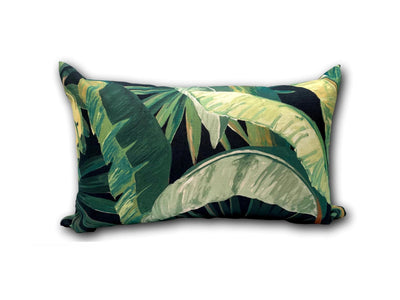 Tropicalia Midnight Outdoor Euro Bolster Cushion in Midnight