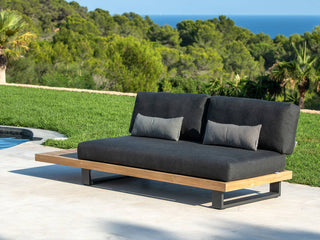 Truro Teak Platform | Outdoor Lounge Setting in Sooty / 4 Seater / Truro Coffee Table_10