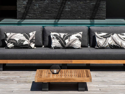 Truro Teak Platform | Outdoor Lounge Setting in Sooty / 6 Seater / Truro Coffee Table_6