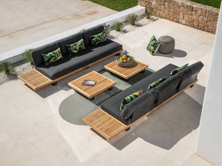 Truro Platform Outdoor Lounge in Sooty / 3 Seater 7.