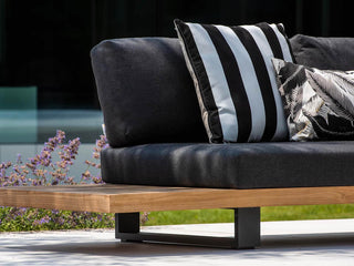 Truro Teak Platform | Outdoor Lounge Setting in Sooty / 4 Seater / Truro Coffee Table_3