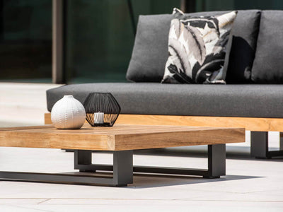 Truro Teak Platform | Outdoor Lounge Setting in Sooty / 6 Seater / Truro Coffee Table_7