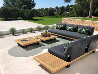 Truro Platform Outdoor Lounge in Sooty / 2 Seater 6.