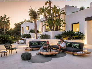 Truro Teak Platform | Outdoor Lounge Setting in Sooty / 6 Seater / Truro Coffee Table_12
