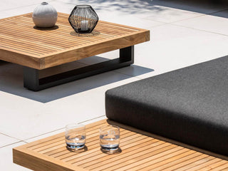 Truro Teak Platform | Outdoor Lounge Setting in Sooty / 4 Seater / Truro Coffee Table_7