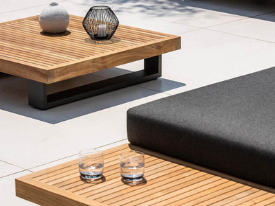Truro Teak Platform | Outdoor Lounge Setting in Sooty / 4 Seater / Truro Coffee Table_7