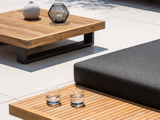 Truro Outdoor Teak Coffee Table - detail.