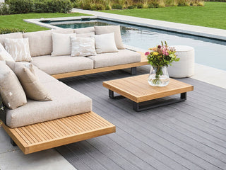Truro Teak Platform in Tundra Rye / 5 Seater / Truro Coffee Table_1