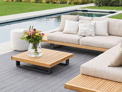 Truro Teak Platform in Tundra Rye / 6 Seater / Truro Coffee Table_1