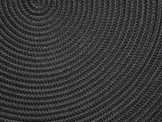 Tulum Round Outdoor Rug in Charcoal / 200cm