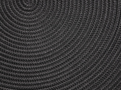 Tulum Round Outdoor Rug in Charcoal / 200cm