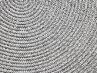 Tulum Round Outdoor Rug in Light Grey / 200cm