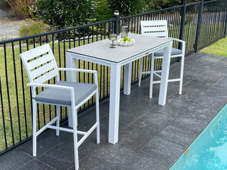 Adele Ceramic Bar Table with Twain Bar Chairs - 5pc Outdoor Bar Setting_2