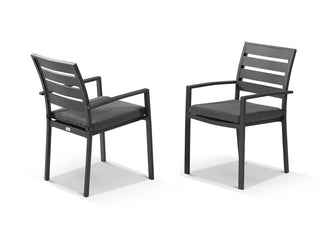Twain Outdoor Dining Chair Set in Charcoal / Cinder / Set of 2_2