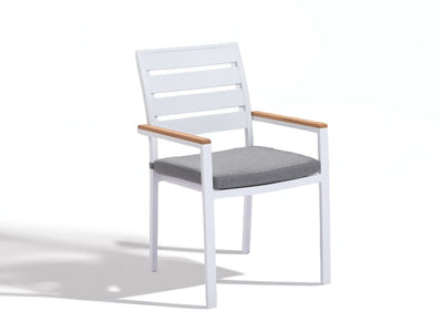 Corfu Table with Twain Teak Arm Chairs 9pc Outdoor Teak Setting_5