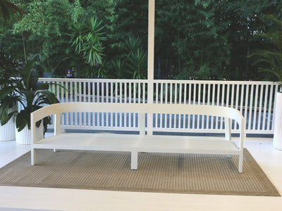 Ubud Sofa Set | Outdoor Lounge Setting in White / Grey Chine / 5 Seater / Aspen Coffee Table Set_14