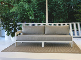 Ubud Sofa Set | Outdoor Lounge Setting in White / Grey Chine / 5 Seater / Aspen Coffee Table Set_11