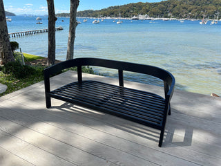 Ubud Outdoor Lounge in Black / Sooty / 2 Seater 1