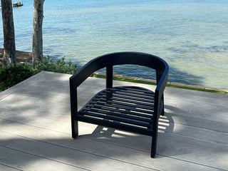 Ubud Outdoor Armchair in Black / Sooty 1