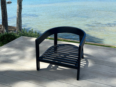 Ubud Outdoor Armchair in Black / Sooty 1