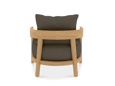 Ubud Outdoor Armchair in Teak / Sooty 4.